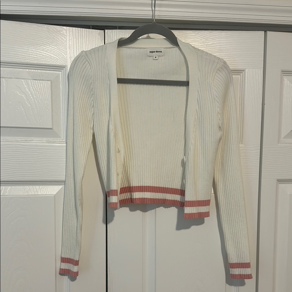 Super down  cardigan size medium